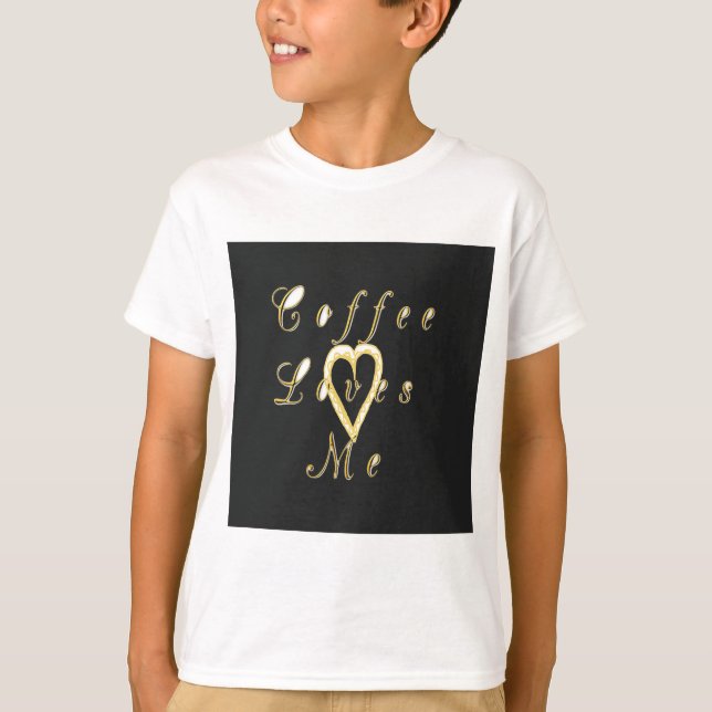 Creamy Coffee Lovers Design T-Shirt (Front)