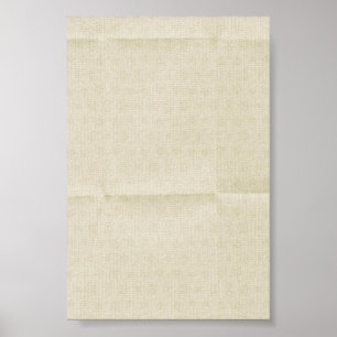 Creamy Creased Canvas background Poster