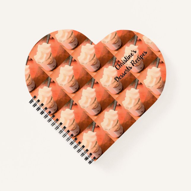 Creamy Dessert Customizable Notebook (Front)