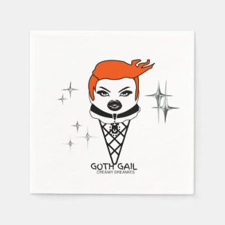 Creamy Dreamies Goth Gail drink napkins
