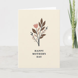Creamy Floral Pattern Card