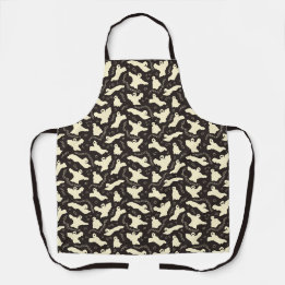 Creamy Ghosts - Halloween pattern. Apron