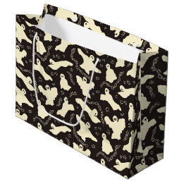 Creamy Ghosts - Halloween pattern. Large Gift Bag