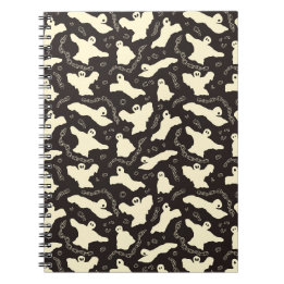 Creamy Ghosts - Halloween pattern. Notebook