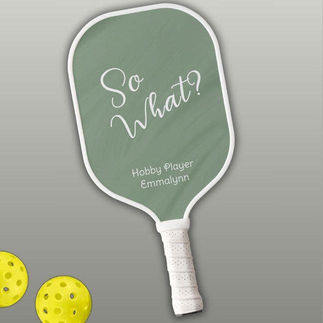 Creamy Green. So What? Hobby Player Pickleball Paddle (Creator Uploaded)