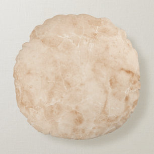 Creamy Marble Texture Round Pillow