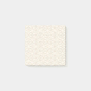 Creamy Peach Pattern Post-It® Notes, 3" x 3" Post-it Notes