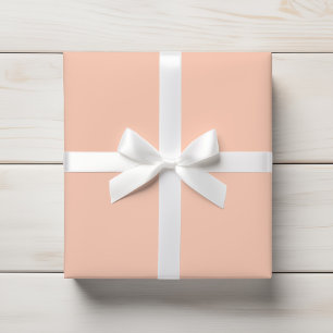 Creamy Peachy Pink Blush Solid Colour Wrapping Paper