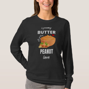 Creamy Peanut Butter Love Jelly Food Graphic T-Shirt