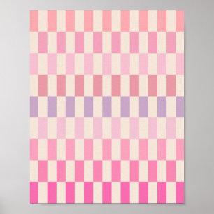 Creamy Pink Stripes 02 Poster