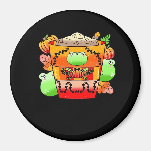 Creamy Pumpkin Spice Latte Season Magnet (Front)