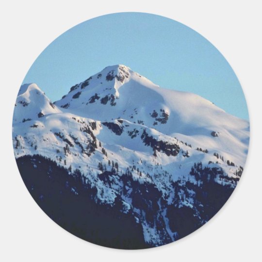 Creamy Snow Classic Round Sticker