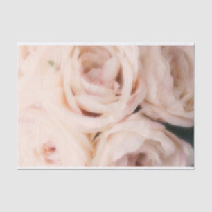 Creamy Soft Blush Pink Roses Elegant Wedding    Tissue Paper