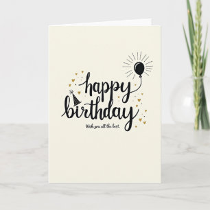 Creamy Typography Card