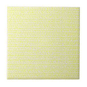 Creamy Yellow Weave Mesh Look Tile