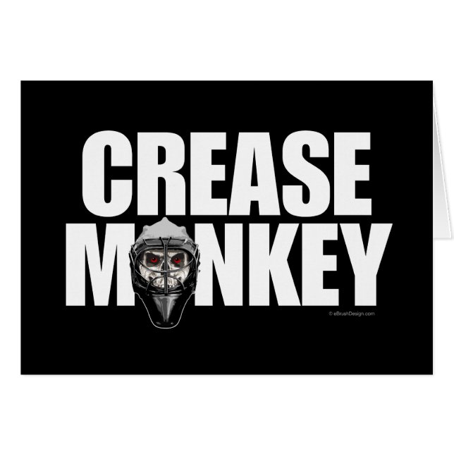 Crease Monkey (Hockey Goalie) (Front Horizontal)