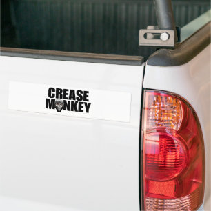 Crease Monkey (Hockey Goalie) Bumper Sticker