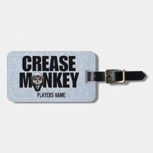 Crease Monkey (Hockey Goalie) Luggage Tag
