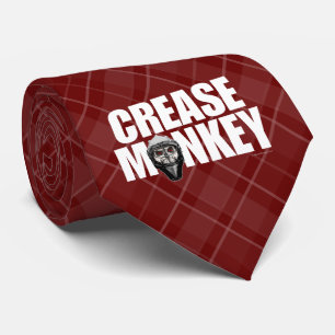 Crease Monkey (Hockey Goalie) Tie