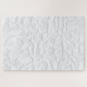 Creased white paper hard prank joke jigsaw puzzle