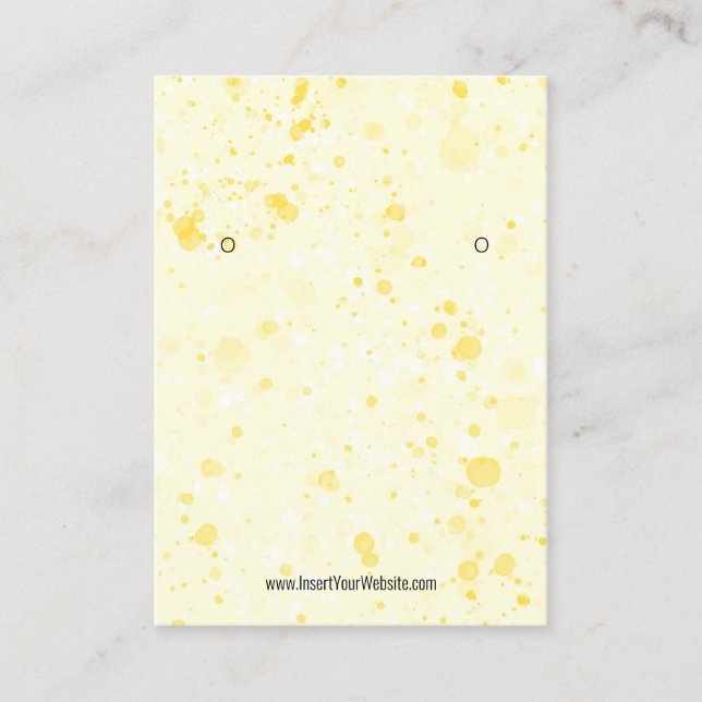 Creat Your Custom Kraft Earring Display Logo Business Card (Front)