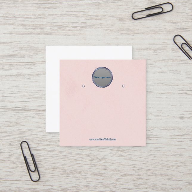 Creat Your Custom Logo Earring Display Card  (Front/Back In Situ)