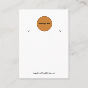 Creat Your Custom Logo Earring Display Card 