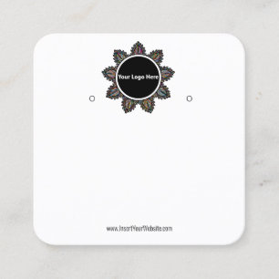 Creat Your Custom Logo Earring Display Card 