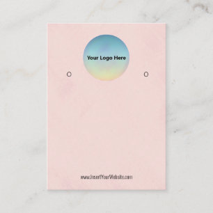 Creat Your Custom Logo Earring Display Card 