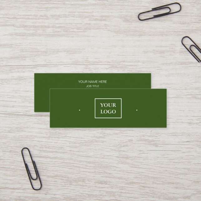 Creat Your Custom Logo Earring Mini Business Card (Front/Back In Situ)