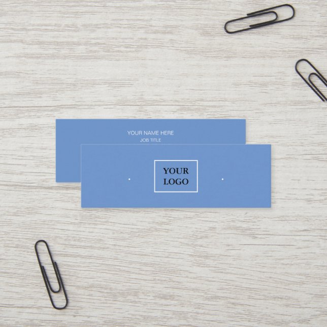Creat Your Custom Logo Earring Mini Business Card (Front/Back In Situ)