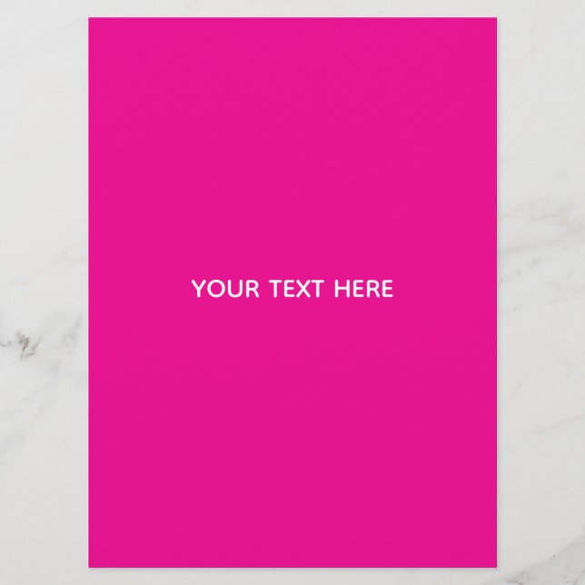 Creat Your Own Megenta Invitation Postcard (Front)