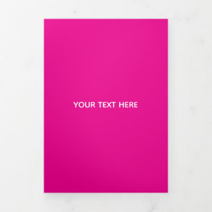 Creat Your Own Megenta Invitation Postcard