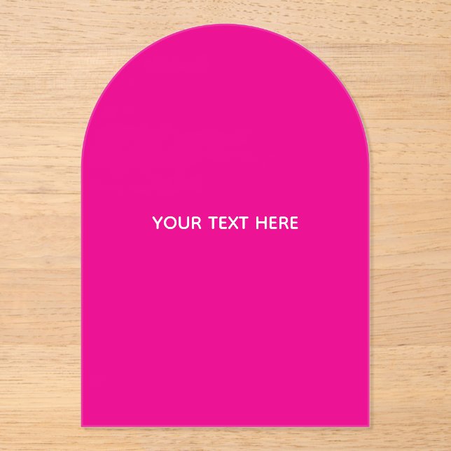 Creat Your Own Megenta Invitation Postcard (Recto)