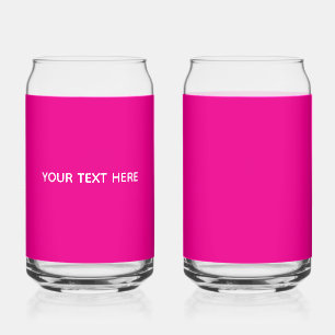 Creat Your Own Megenta Invitation Postcard Can Glass