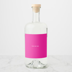 Creat Your Own Megenta Invitation Postcard Liquor Bottle Label