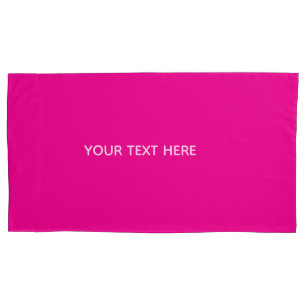 Creat Your Own Megenta Invitation Postcard Pillowcase