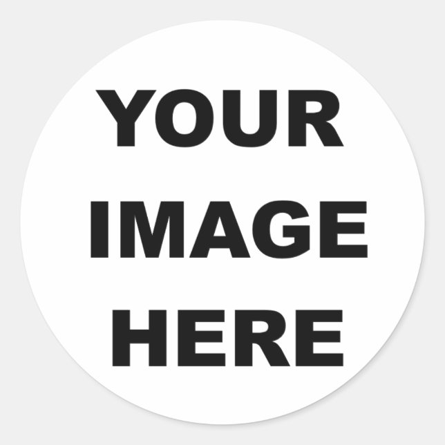 Create a classic round sticker (Front)