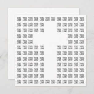 Create a Cross Pattern with any Logo or Image Card