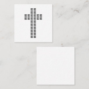 Create a Cross Pattern with any Logo or Image Enclosure Card