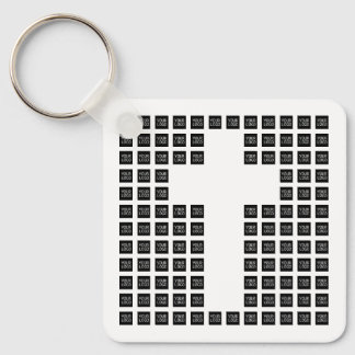 Create a Cross Pattern with any Logo or Image Keyc Keychain