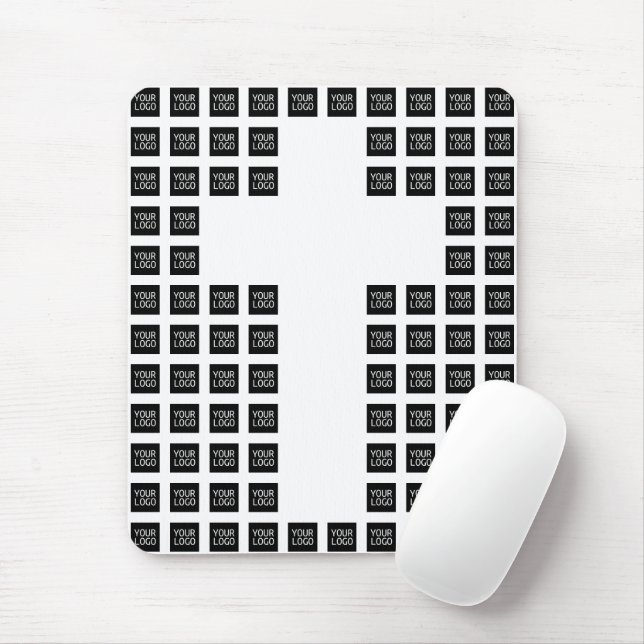 Create a Cross Pattern with any Logo or Image Mous Mouse Pad (With Mouse)