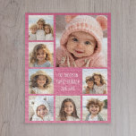Create a Custom 8 Photo Collage CAN PICK COLOR Jigsaw Puzzle<br><div class="desc">Use your favourite photo or pictures to make a fun keepsake to share with friends.</div>