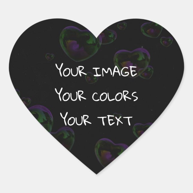 Create a Custom Heart Sticker (Front)