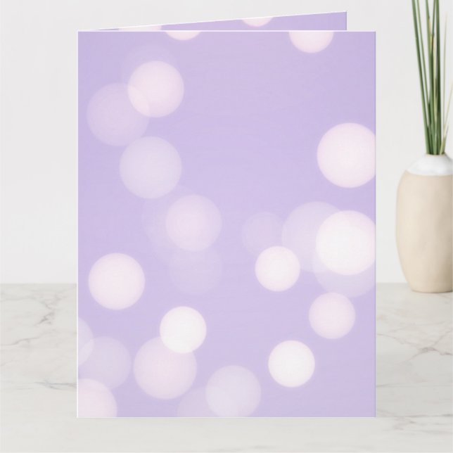 Create a Custom Lavender Bokeh Card (Front)