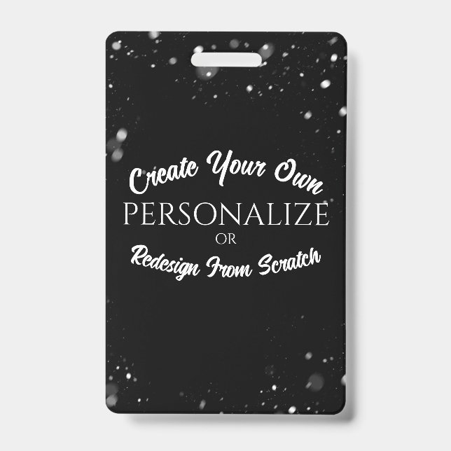 Create a Custom Personalized Badge (Front)