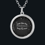 Create a Custom Personalized Silver Plated Necklace<br><div class="desc">Create your own custom stuff including personalized clothing and accessories, promotional products for your small business, custom colour wedding gifts and favours, event decor and more by adding your own text and design elements and choosing your favourite fonts, colours and styles. Or, redesign this item entirely from scratch by replacing...</div>