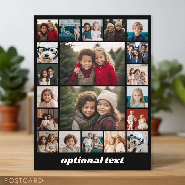 Create a Custom Photo Collage - 20 Photos Postcard (Photo Postcard)