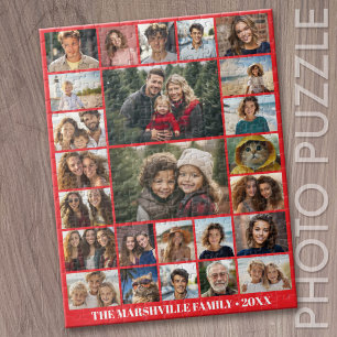 Create a Custom Photo Collage - 25 Photos Jigsaw Puzzle