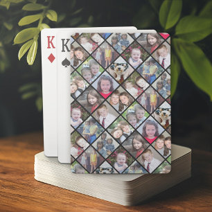 Create a Custom Photo Collage with 12 Photos Playing Cards